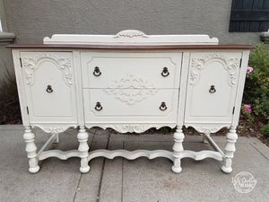 refinished sideboard buffet