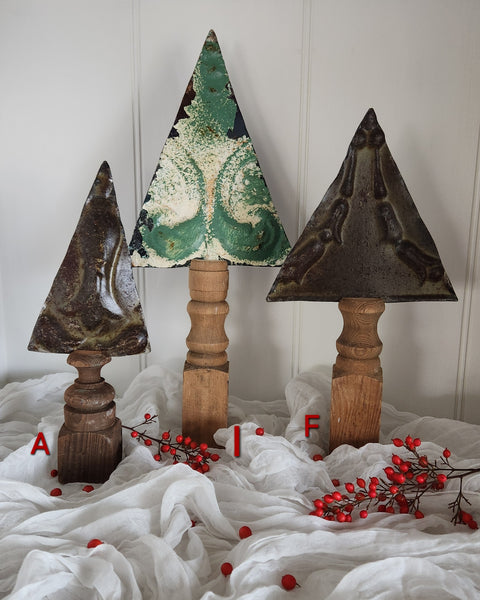 Antique Tin Trees D & I
