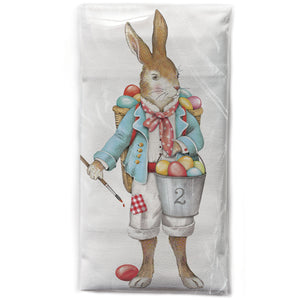 Rabbit With Eggs Bagged Towel