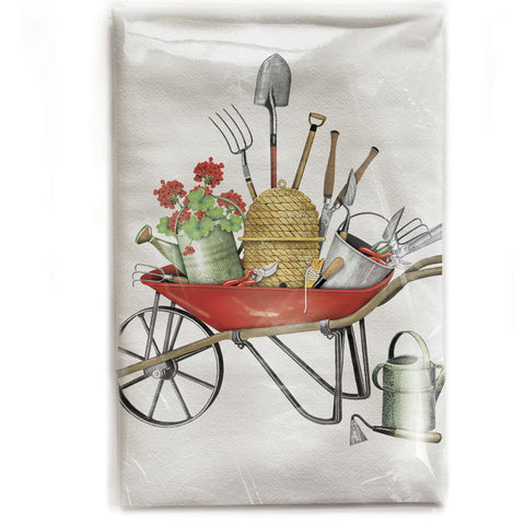 Garden Wheelbarrow Bagged Towel