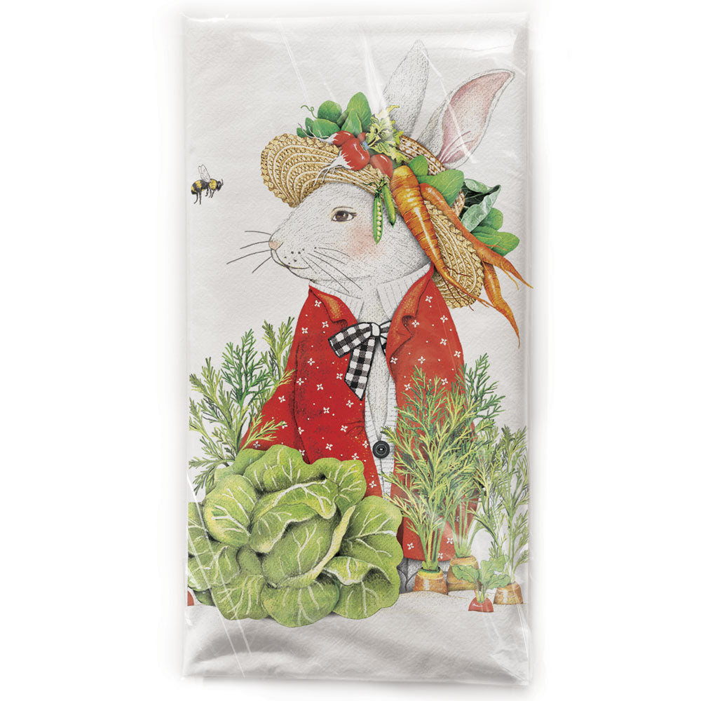 Rabbit Veggie Hat Bagged Towel