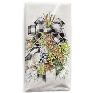 Cotton Pine Swag Bagged Towel