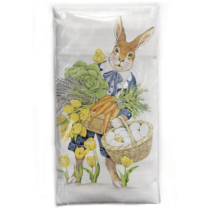 Lavender Rabbit Bagged Towel