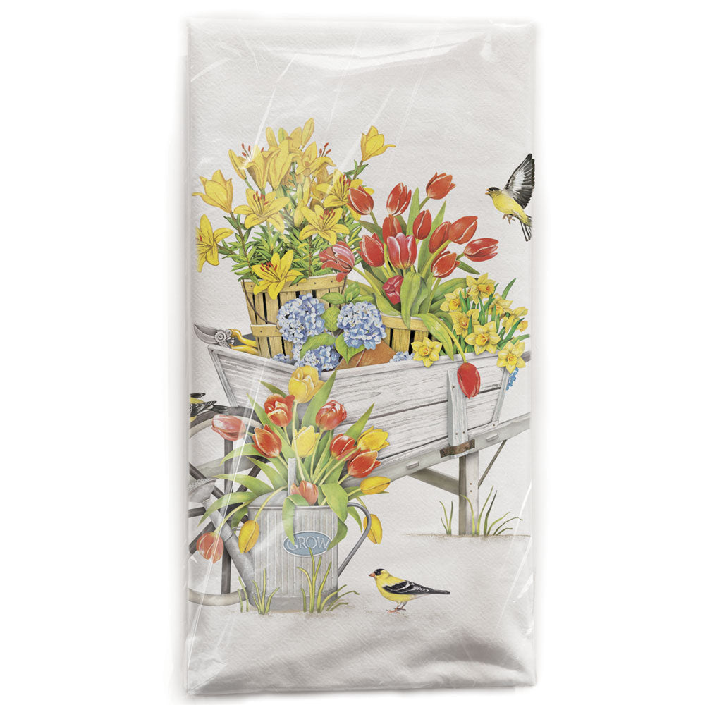 Tulip Wheelbarrow Bagged Towel