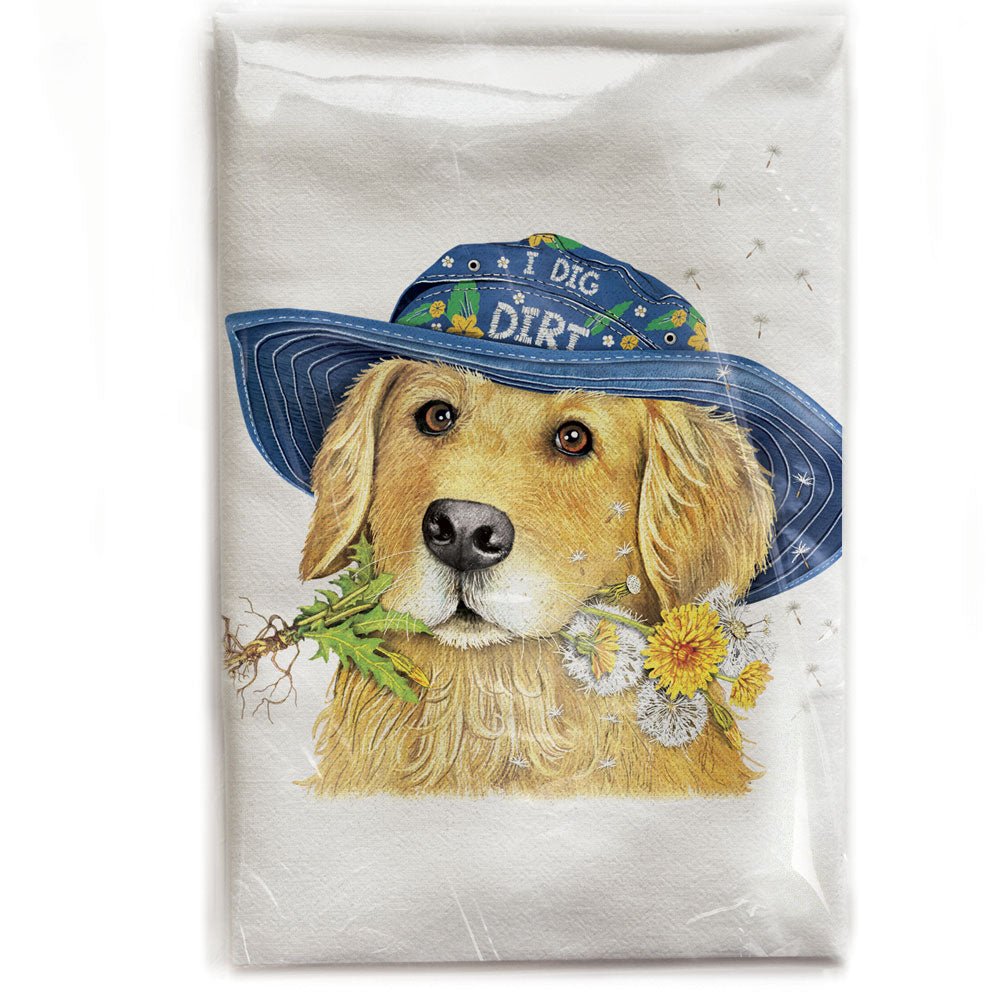 Retriever Garden Hat Bagged Towel