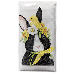 Rabbit Flower Crown Bagged Towel