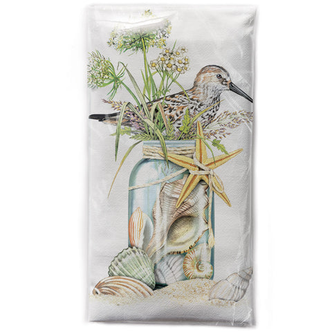 Seashell Jar Bagged Towel