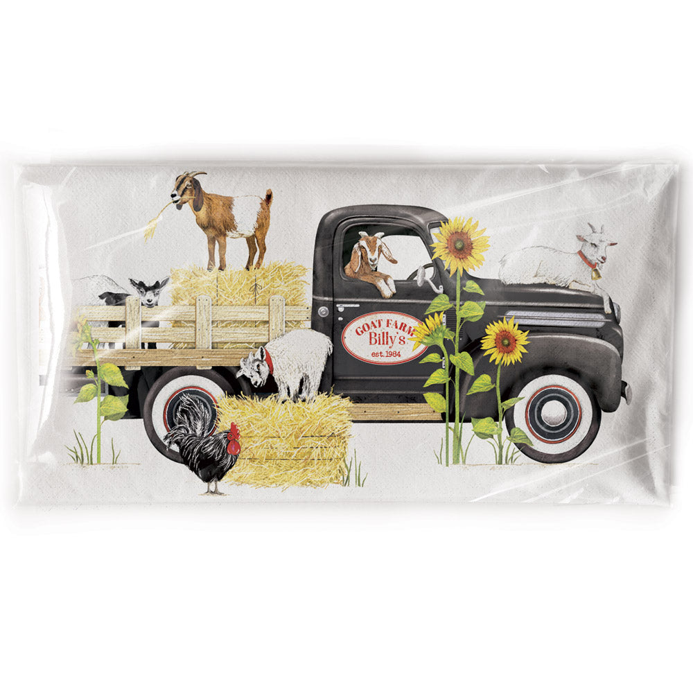 Black Goat Truck Bagged Towel