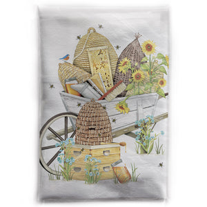 Beehive Wheelbarrow Bagged Towel